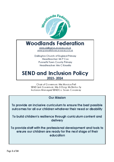 SEND & Inclusion Policy
