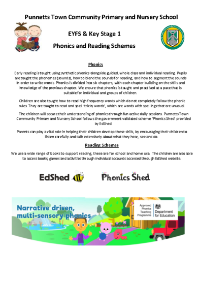 Phonics & Reading Schemes