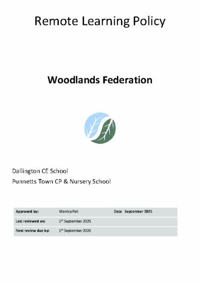 Remote Learning Policy