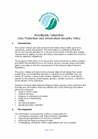 Data Protection & Information Security Policy