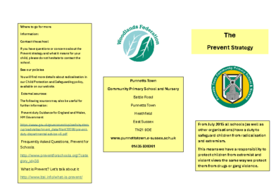 Prevent Visitor Information Leaflet